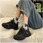 2025 Fashion Women’s Versatile Sports Shoes Casual Thick Sole, Height-Increasing Sneakers for Students