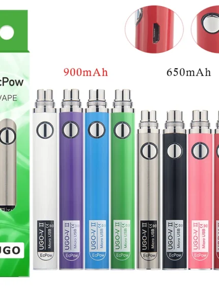 Ugo V2 Electronic Cigarette UGO-VII eGo Passthrough 510 thread for Atomizers CE4 MT3 CE5 H2 T3S Vape Tank Vaper Pen Battery