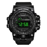 Y12 Men's Watches Big Dial LED Digital Watch Multifunction Men Sports Watch Alarm Clock Stopwatch Fitness Electronic Wristwatch