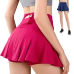Women’s Sports Skirt – Pleated Mini Skorts for Yoga, Fitness, Golf, Tennis & Badminton