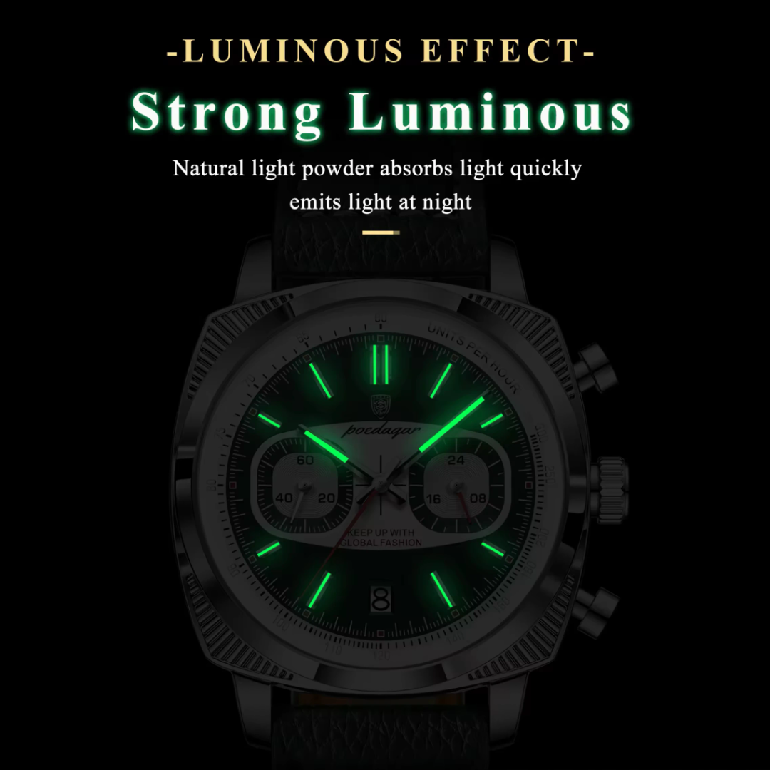 POEDAGAR 838 Luxury Chronograph Watch - Image 5